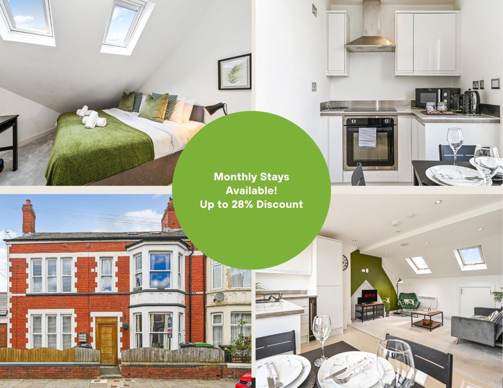 Family 1 Bed Apt Near Cardiff City Centre, Free Parking, Quiet, Secure Neighbourhood Екстериор снимка